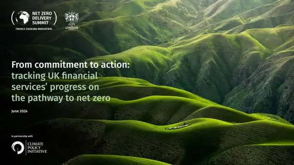From commitment to action: tracking UK financial services progress on the pathway to net zero