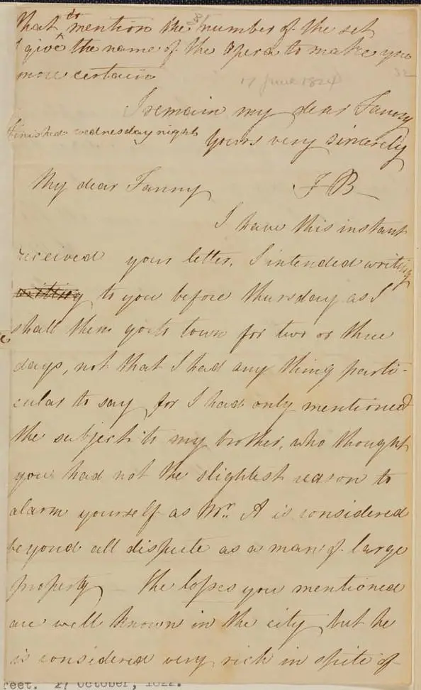 A page of a handwritten letter.