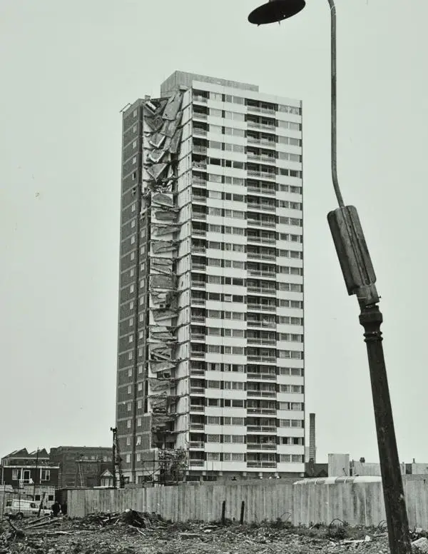 Tower block in a state of disrepair